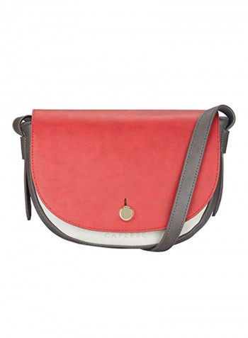 Polyester Blend Crossbody Bag SGANASMRED Red