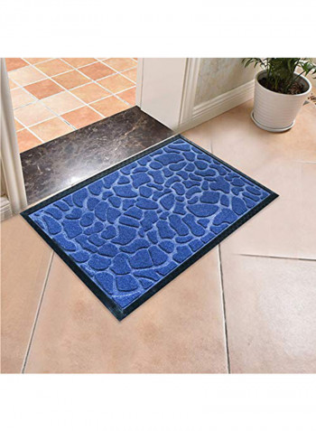 Sea Rock Design Doormat Blue 0.12x30x18inch