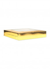 250-Piece Pe Coated Sweet Box With Window Yellow 20x 20centimeter reviews 250-Piece Pe Coated Sweet Box With Window Yellow 20x 20centimeter