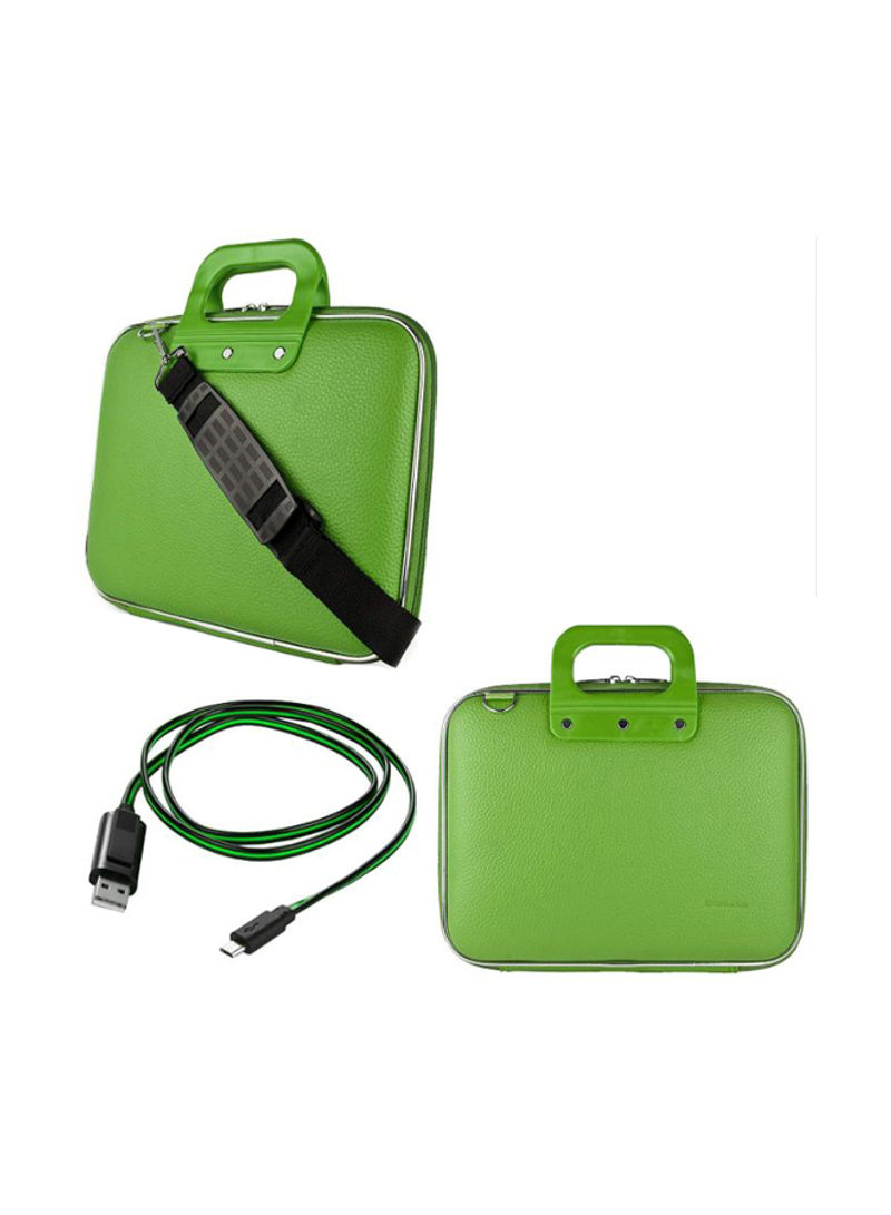 Cady Semi Hard Shell Protective Case For Apple With USB Cable 10.5inch Green