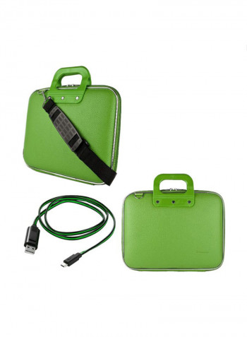 Cady Semi Hard Shell Protective Case For Samsung Galaxy Tablet With USB Cable 10.5inch Green