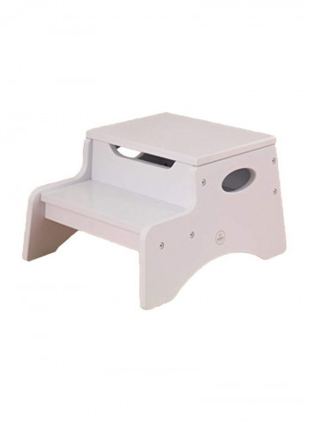 Step 'N Store Sitting Stool White