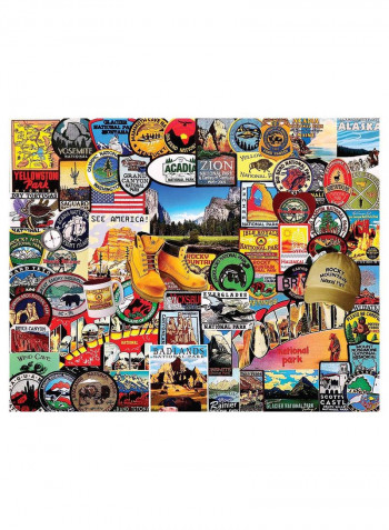 1000-Piece National Park Badge Puzzle Set 24 X 30inch