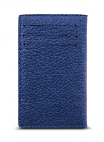 Adroit Leather Card Holder For Men Blue