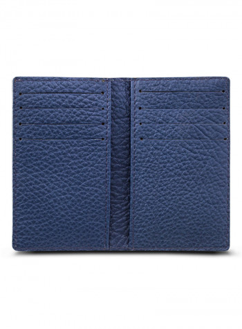 Adroit Leather Card Holder For Men Blue