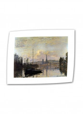 Dock Canvas Wall Art With Accent Border Multicolour 36 x 48inch