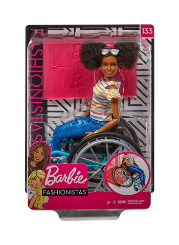 Fashion Doll With Wheel Chair