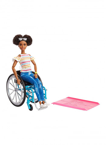 Fashion Doll With Wheel Chair