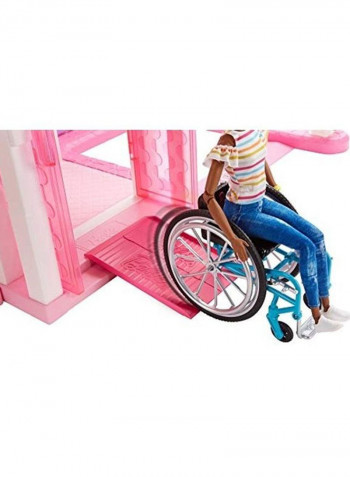 Fashion Doll With Wheel Chair