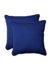 2-Piece Throw Pillow Navy 18.5x18.5x5inch