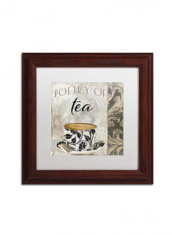 Ode To Yellow Flowers Wooden Framed Wall Art multicolour 11 x 14inch