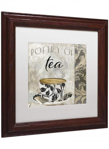 Ode To Yellow Flowers Wooden Framed Wall Art multicolour 11 x 14inch