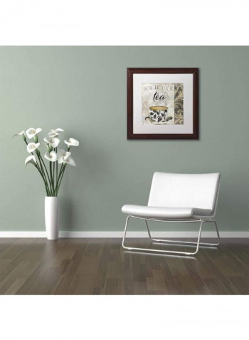 Ode To Yellow Flowers Wooden Framed Wall Art multicolour 11 x 14inch