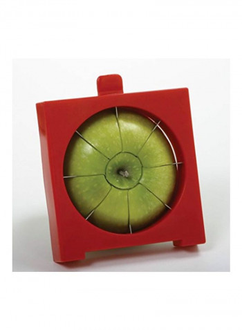 3-Piece Fry Cutter With Fruit Wedger Red/White