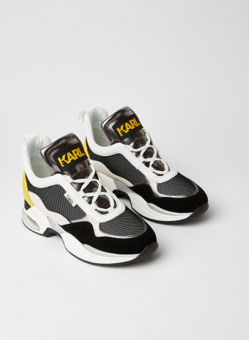 3D Logo Detailed Low Top Sneaker Multicolour