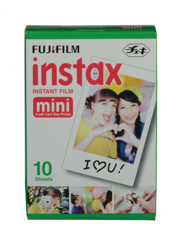 Instax Mini 9 Instant Film Camera Cobalt Blue With Leather Carry Case And 20 Film Sheets