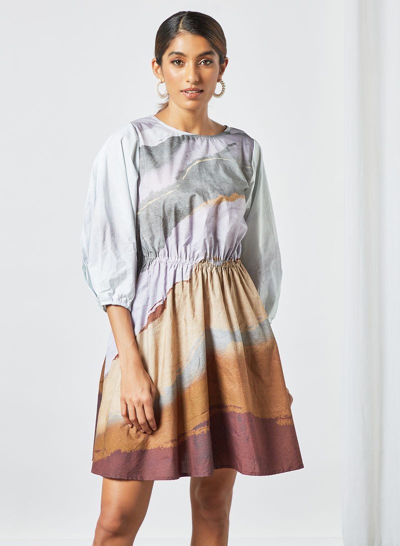 All-Over Print Dress Multicolour