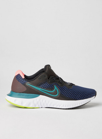 Renew Run 2 Running Shoes Black/Blackened Blue-Dk Teal Green-Sunse
