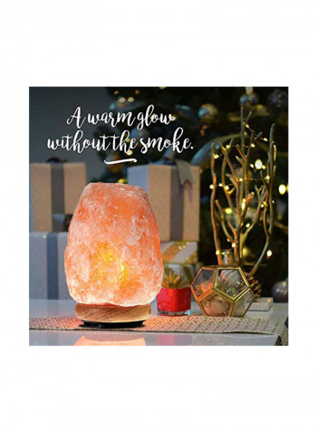 Crystal Salt Lamp Yellow 5x5x9inch