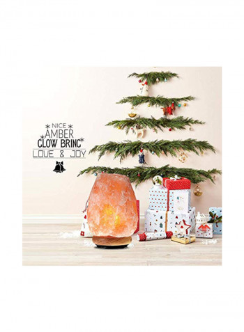 Crystal Salt Lamp Yellow 5x5x9inch