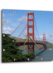 Golden Gate Bridge San Francisco Wall Clock Multicolour 10x10inch