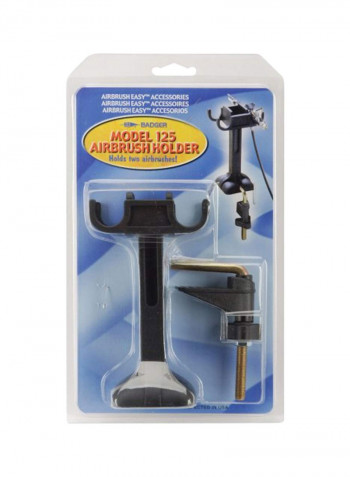 Plastic Airbrush Holder Black 5.5x2.2x9.2inch