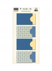 4-Piece Persnickety Pockets Beige/Blue/Green