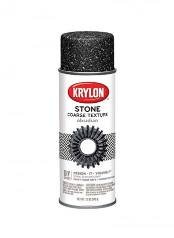Coarse Stone Texture Finish Spray Paint Obsidian