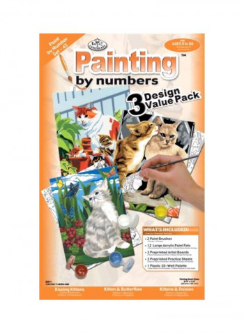3-Piece Art Activity Kit White/Black