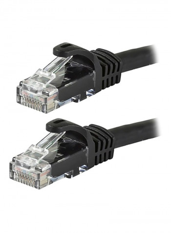 UTP Cat6 24AWG Ethernet Patch Cable 100feet Black