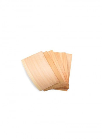 6-Piece Grilling Paper Beige 7 x 4 x 0.2inch