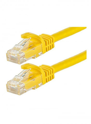 Cat6 Ethernet Patch Cable 50feet Yellow