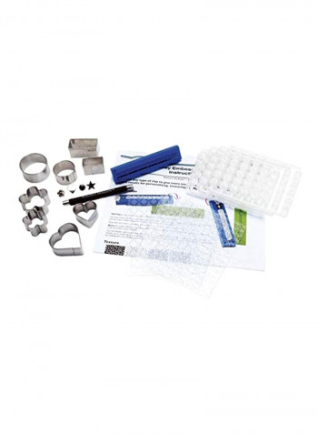 Clay Embossing Set White/Black