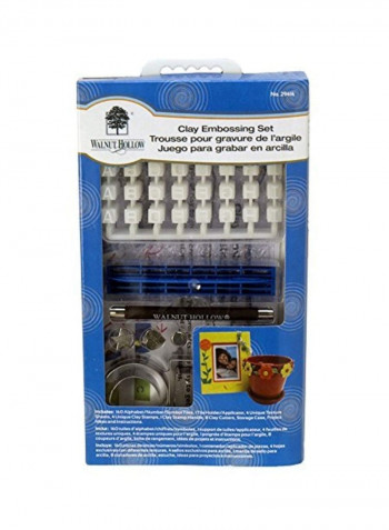 Clay Embossing Set White/Black