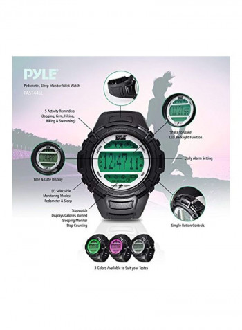 Digital Multifunction Sports Wrist Watch Black