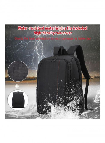 Waterproof Camera Backpack Red