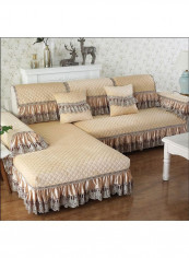 European Style Sofa Slipcover Khaki/Beige reviews European Style Sofa Slipcover Khaki/Beige
