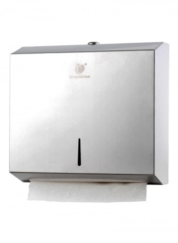 Wall-Mounted Tissue Dispenser Silver 10.1x10.24x3.94inch