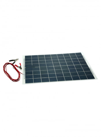 Flexible Solar Panel Device Battery Charger Black 15centimeter