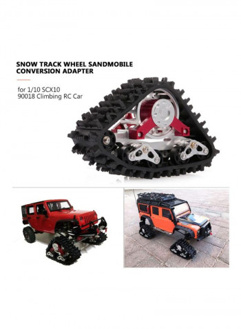 Track Wheel Snow Tire Sandmobile Conversion Adapter For 1/10 SCX10 90018 Climbing RC Car