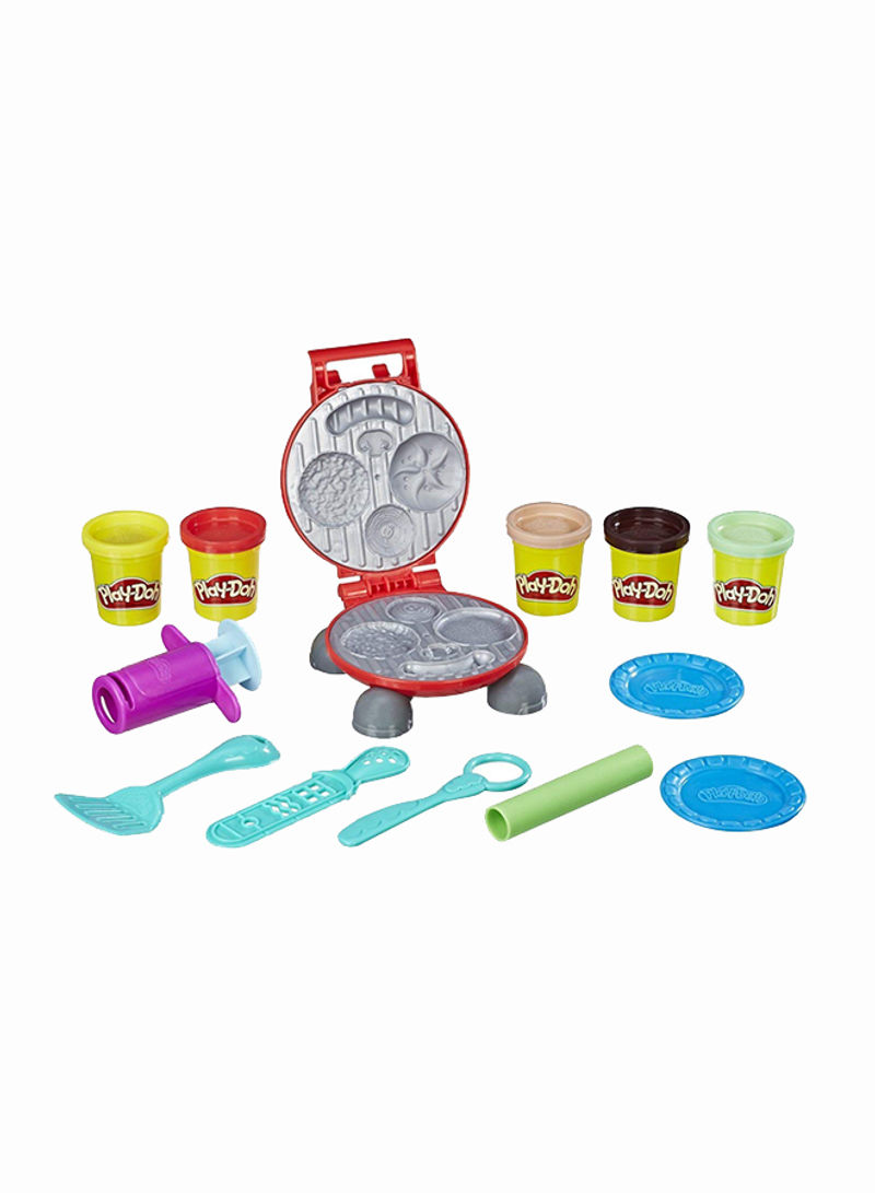 5-Piece Modeling Compound Clay And Kitchen Burger Barbecue Tool Playset