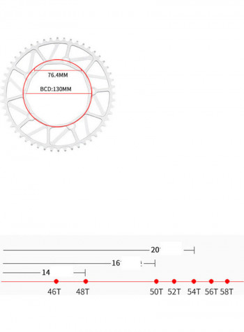 Bike Chainwheel 27 x 27 x 27cm