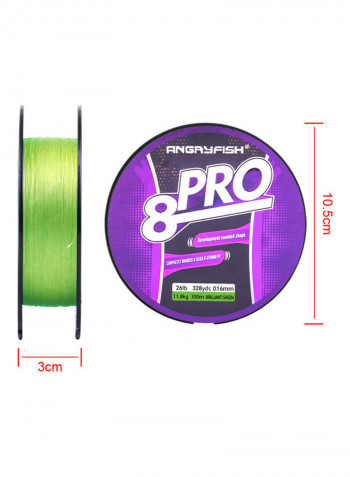 Pro 8x Superline Abrasion Resistant Braided Fishing Line 300meter