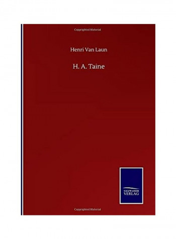 H. A. Taine Hardcover English by Henri Van Laun