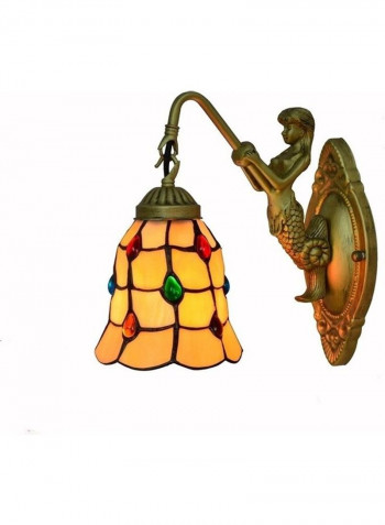 Stained Glass Living Room Wall Lamp Multicolour 27 x 12 x 24centimeter
