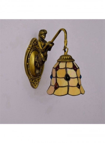 Stained Glass Living Room Wall Lamp Multicolour 27 x 12 x 24centimeter
