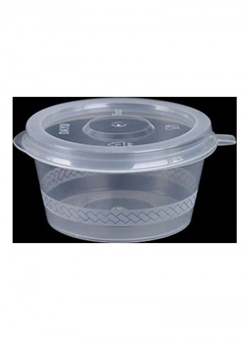 1000 Pcs Thick Disposable Takeout Seasoning Box With Lid Clear 71 x 38 x 40cm