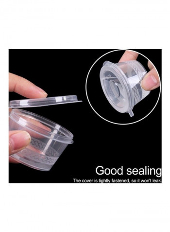 1000 Pcs Thick Disposable Takeout Seasoning Box With Lid Clear 71 x 38 x 40cm