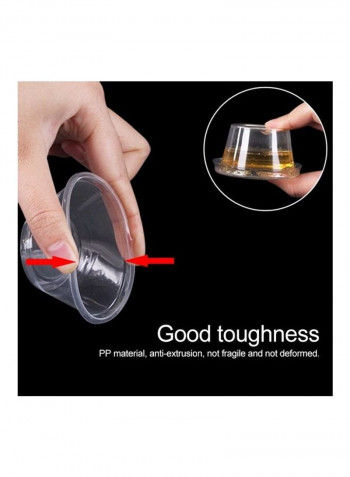 1000 Pcs Thick Disposable Takeout Seasoning Box With Lid Clear 71 x 38 x 40cm