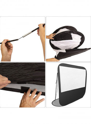 Portable Pop Up Instant Projection Screen with Carry Bag